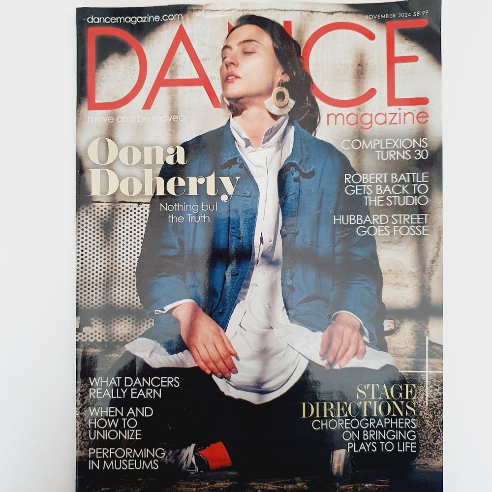 Dance Magazine November, 2024 Oona Doherty Stage Directions.
